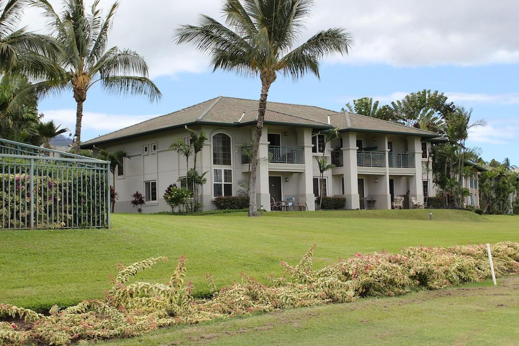 The Wailea Fairway Villas buildings are well-cared for and mature landscape is present