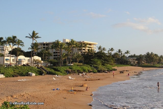 Looking back to Polo Beach Club from the neighboring beach