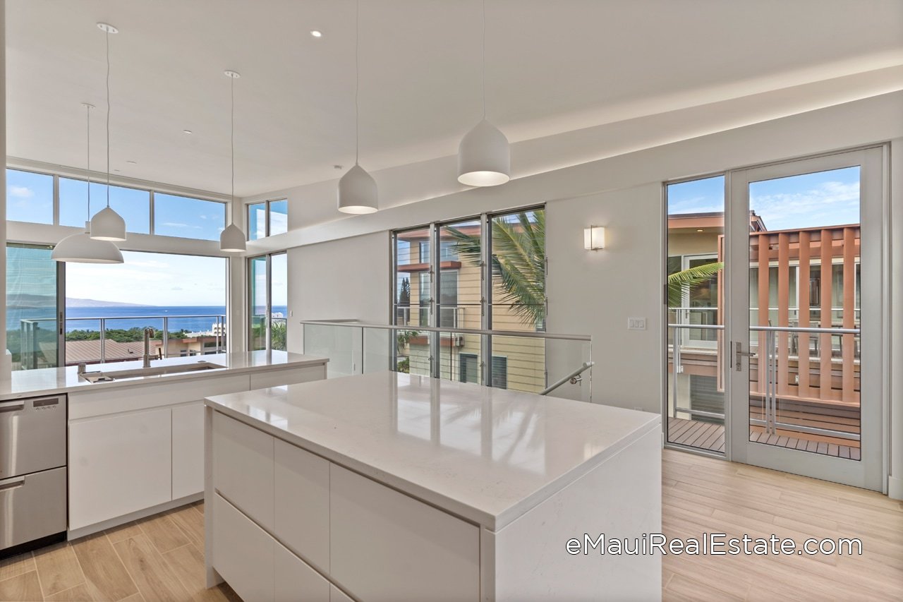 Detail of kitchen island