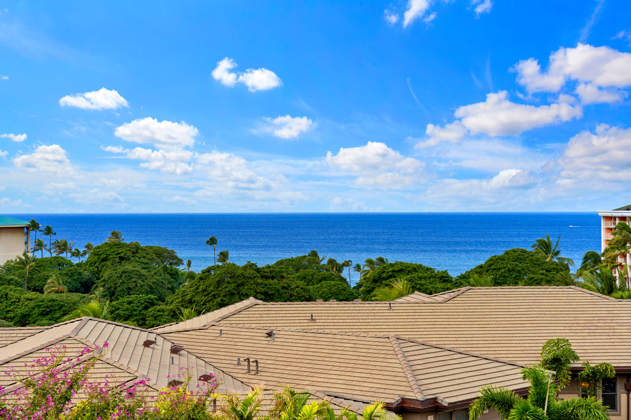 Deluxe Ocean Views: View from upstairs Lanai